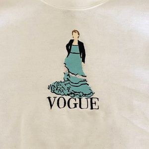 Harry Styles Vogue Embroidered Sweatshirt